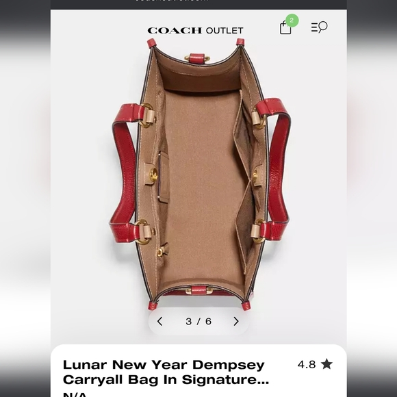 Coach Lunar New Year Dempsey Carryall - Picture 3 of 11